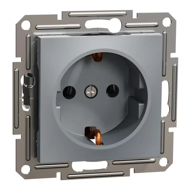 Schneider Electric ASFORA 2P+F csatlakozóaljzat, csavaros, acél (EPH2900162) Legkelendőbb