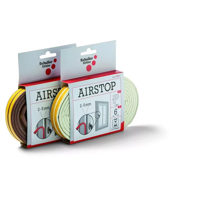 Airstop P 6 m barna tömítőszalag 2-5mm résmérethez, gumi Akció