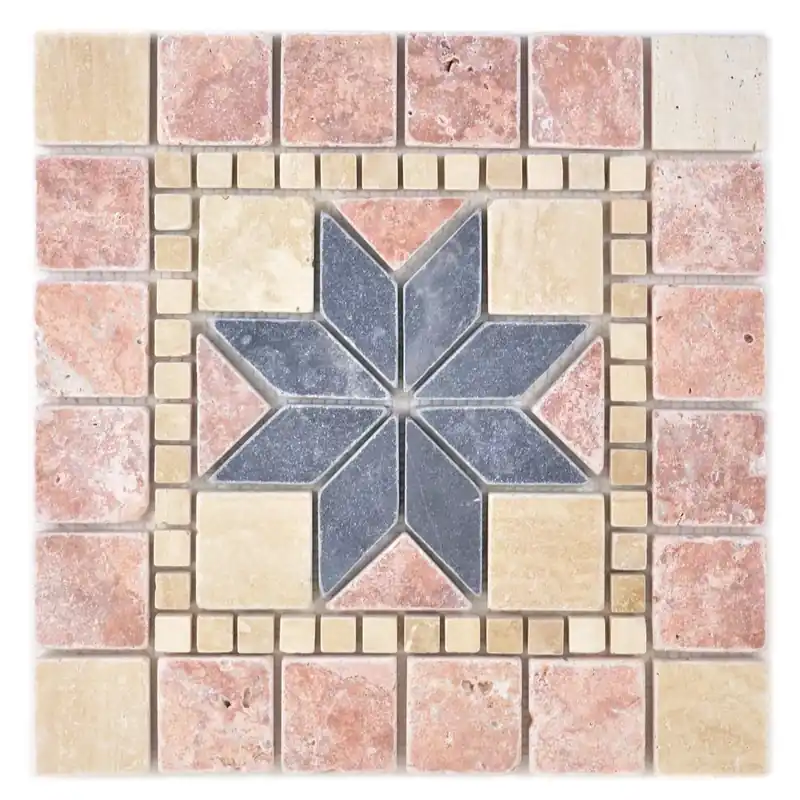 Természetes Kő Rosone Tarbora Bézs Piros Fekete 30x30cm Vásárlói kedvenc