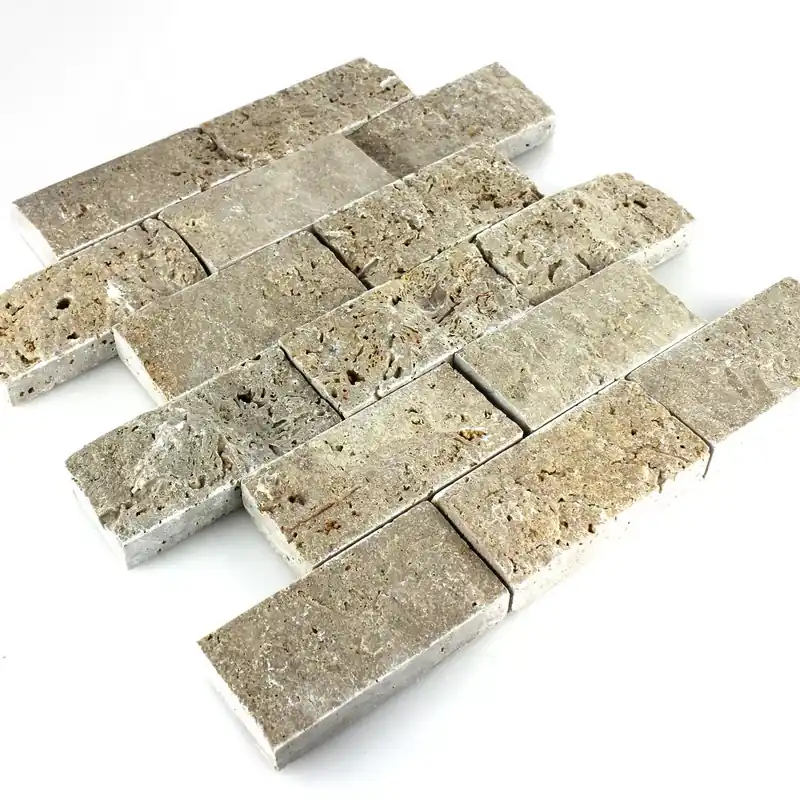 Mozaik Csempe Természetes Kő 3D Sumba Noce Brick Azonnal elérhető