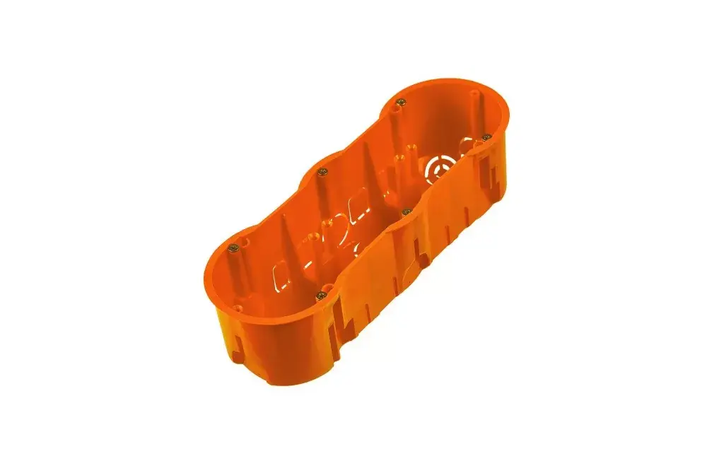 Műanyag szerelvénydoboz csavarokkal, hármas, 60mm, IP30 Szuper ajánlat