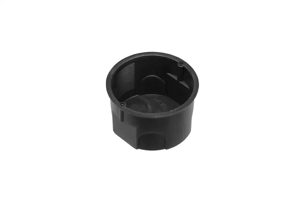 Biztonságos vásárlás Műanyag szerelvénydoboz, fekete, 40mm, IP30