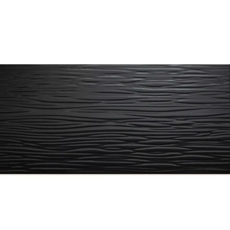 Szuper akció Fali Csempe Norway Strukturált Csillogó 25x50cm Fekete