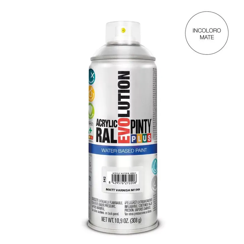 Kedvezmény Pinty Plus Evolution Lakk vizes bázisú akril festék spray matt 400ml