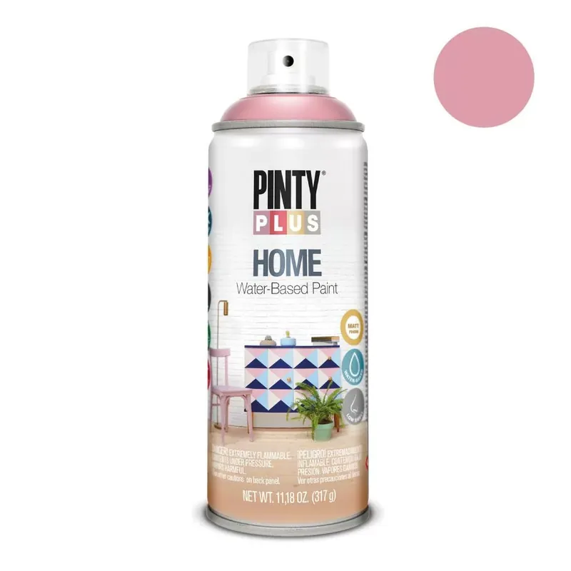 Pinty Plus Home Ancient Rose vizes bázisú MATT festék spray 400ml HM118 Exkluzív ajánlat