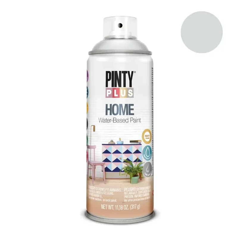 Pinty Plus Home Foggy Blue vizes bázisú MATT festék spray 400ml HM120 Biztonságos fizetés