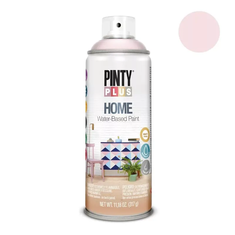 Pinty Plus Home Light Rose vizes bázisú MATT festék spray 400ml HM117 Exkluzív ajánlat