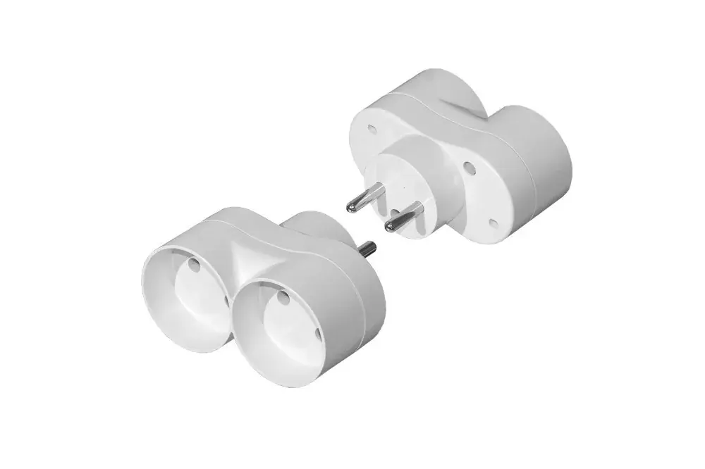 Kettes Elosztó 2x2P (földeletlen) Outlet