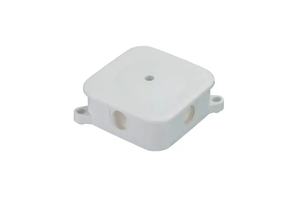 Azonnali szállítás Falon kívüli kötődoboz, P-2, csatlakozó nélküli, 4 bevezetéssel, 72x72x28mm, IP44