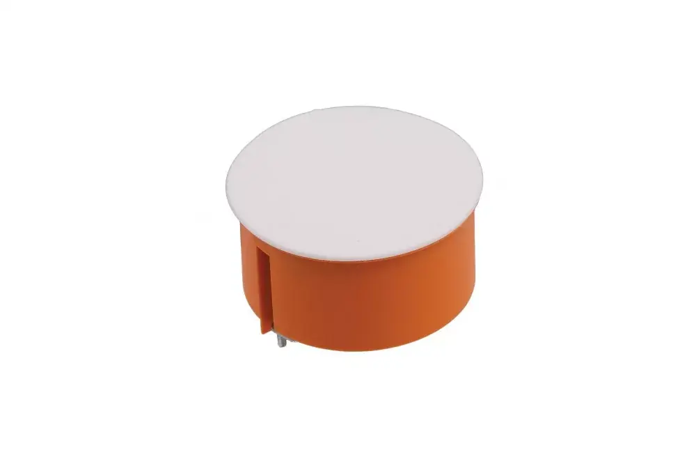 Bestseller Gipszkarton szerelvénydoboz fedéllel, kör alakú, PO70, narancssárga, 45mm, IP30