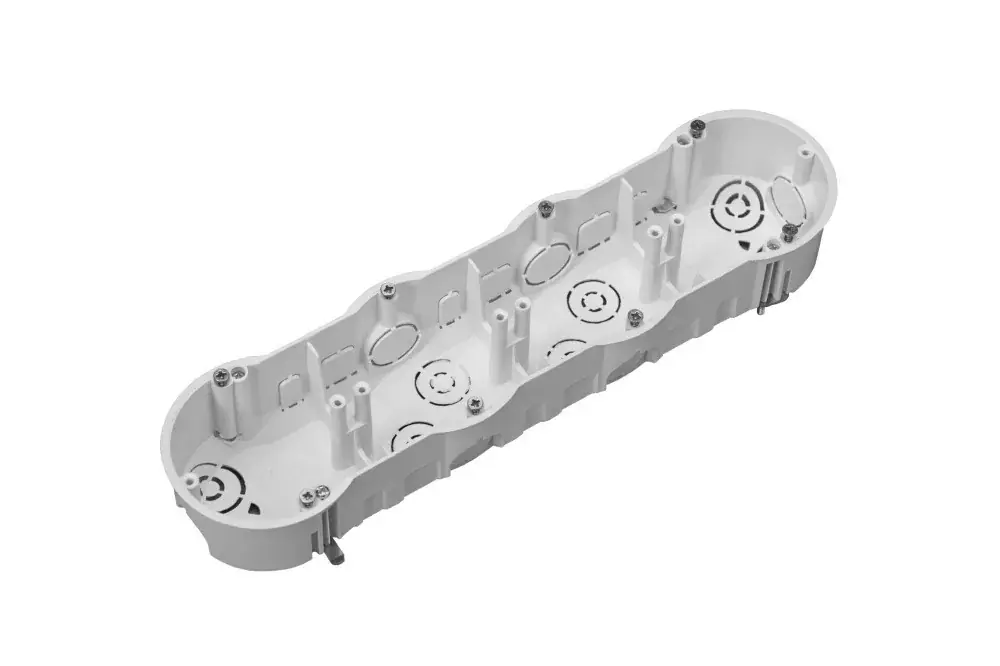Gipszkarton szerelvénydoboz, fehér, PK60 négyes, 45mm, IP30 Legnépszerűbb