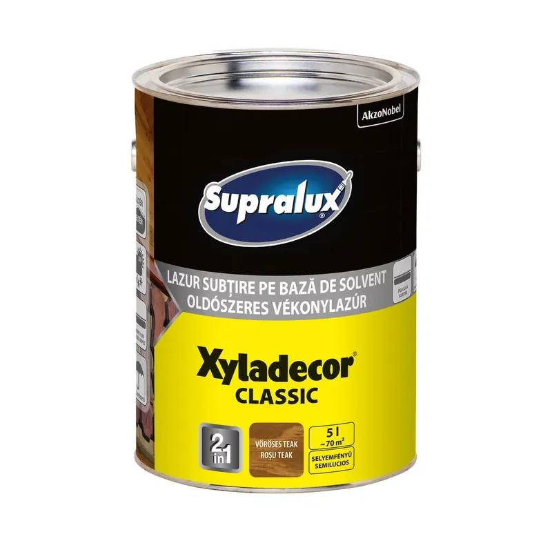 Vedd meg most Supralux Xyladecor Classic oldószeres vöröses teák 5l vékonylazúr