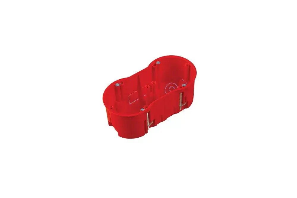 Árcsökkenés Halogénmentes gipszkarton szerelvénydoboz, mély, PK60 kettes, 60mm, IP30
