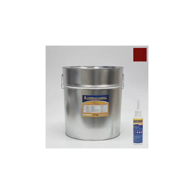 Alacsony ár Műgyanta Padló Varioplast fedő önterülő padlóhoz oxidvörös 25 kg + B komponens 5X 100 ml