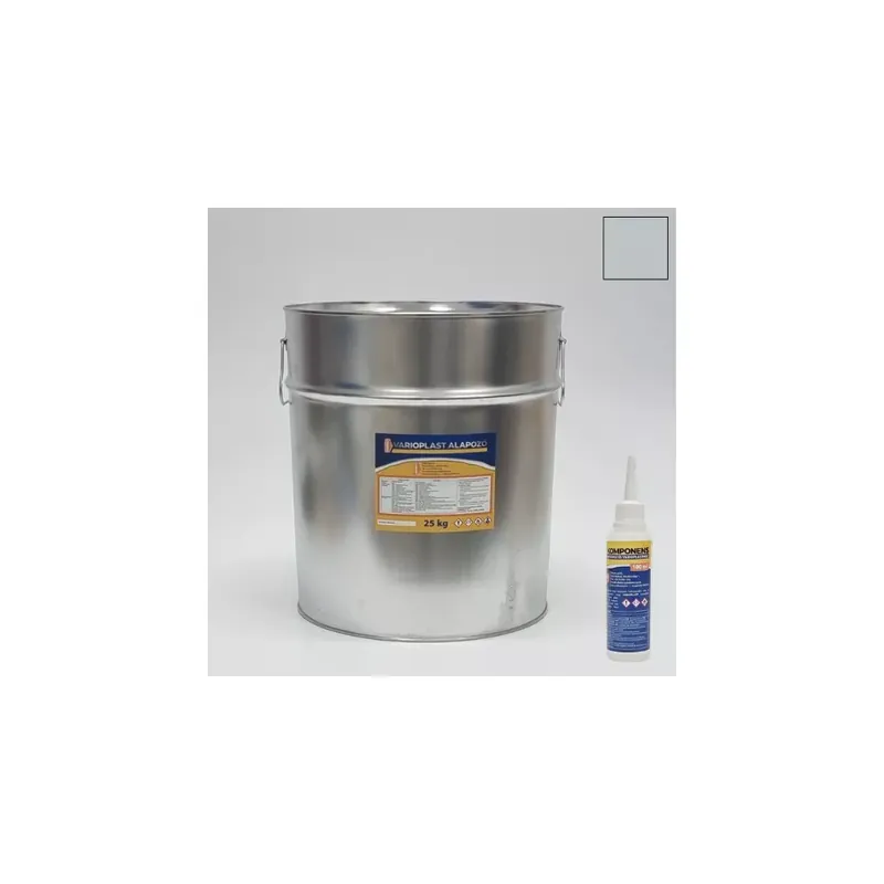Rendeld meg most Műgyanta Padló Varioplast fedő önterülő padlóhoz világosszürke 25 kg + B komponens 5X 100 ml