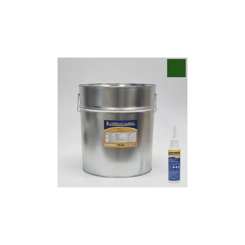 Műgyanta Padló Varioplast fedő önterülő padlóhoz sötétzöld 25 kg + B komponens 5X 100 ml Kihagyhatatlan ajánlat