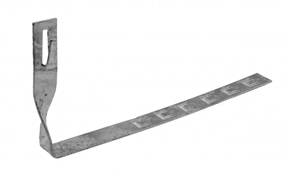 Akció Horganyzott tetőcserép tartó, állítható, csavart Hossz=280mm (hajlítással rögzíthető)