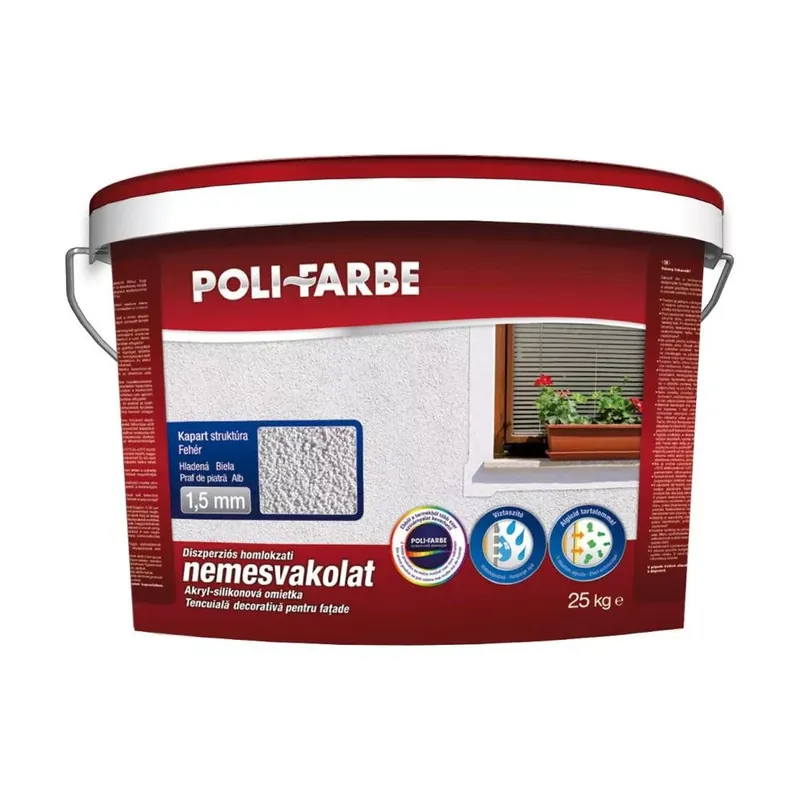 Vedd meg online Nemesvakolat választható színben kapart 1,5 mm 25 kg Poli-Farbe