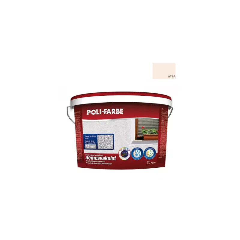Olcsóbb Nemesvakolat kapart 1,5 mm 25 kg A13-A Poli-Farbe