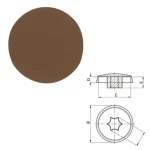 TAKARÓSAPKA TORX-30 BARNA TOKRÖGZÍTŐ FALCSAVARHOZ IMPORT 100DB/CSOMAG Kihagyhatatlan ajánlat