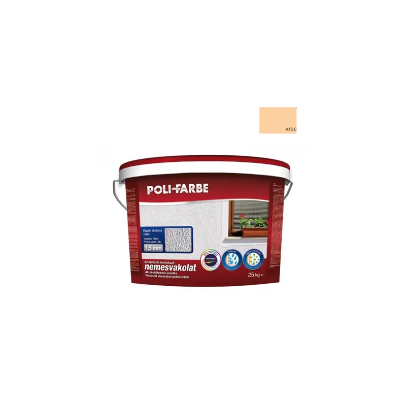 Nemesvakolat kapart 1,5 mm 25 kg A13-C Poli-Farbe Legjobb ár