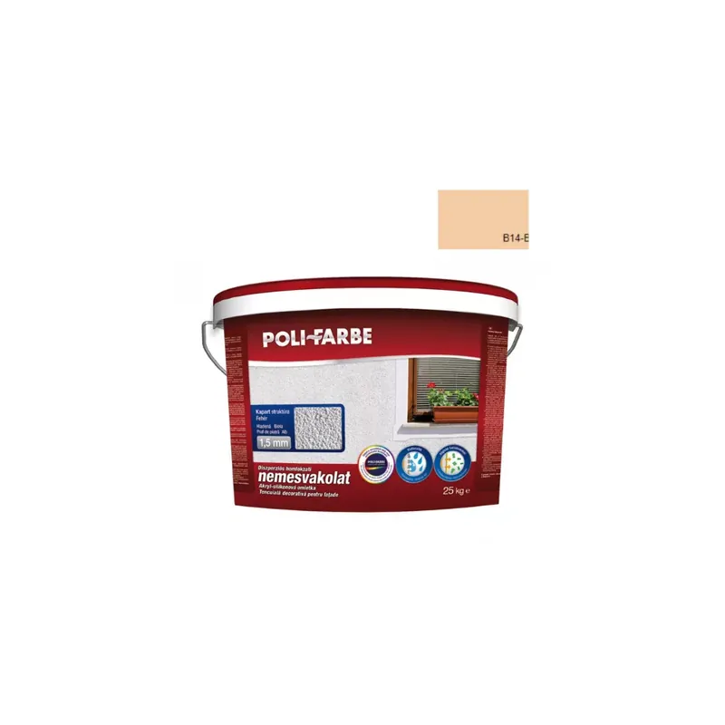 Nemesvakolat kapart 1,5 mm 25 kg B14-B Poli-Farbe Újdonság