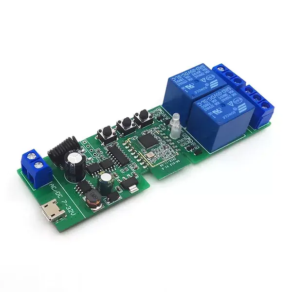 SmartWise 2 áramkörös eWeLink relé, 5V-32V AC/DC, Zigbee, RF Vedd meg most