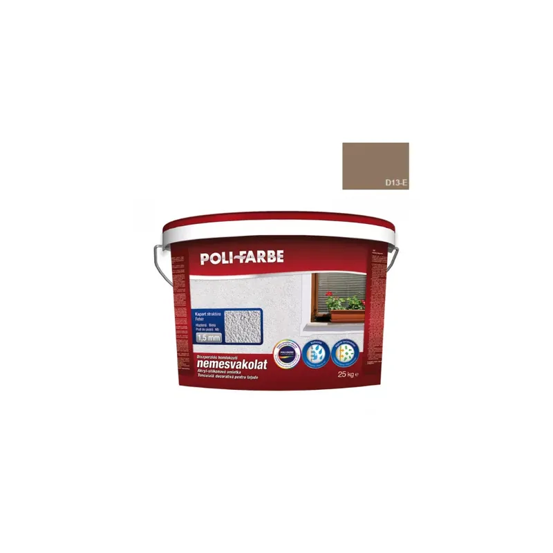 Szezonális akció Nemesvakolat kapart 1,5 mm 25 kg D13-E Poli-Farbe