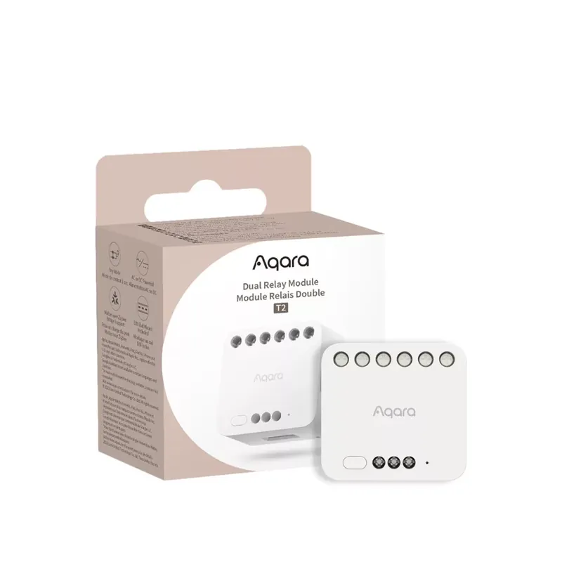 Aqara T2 mini 2 áramkörös relémodul, fogyasztásméréssel, motoros redőnyvezérléshez (Zigbee) Ajánlat