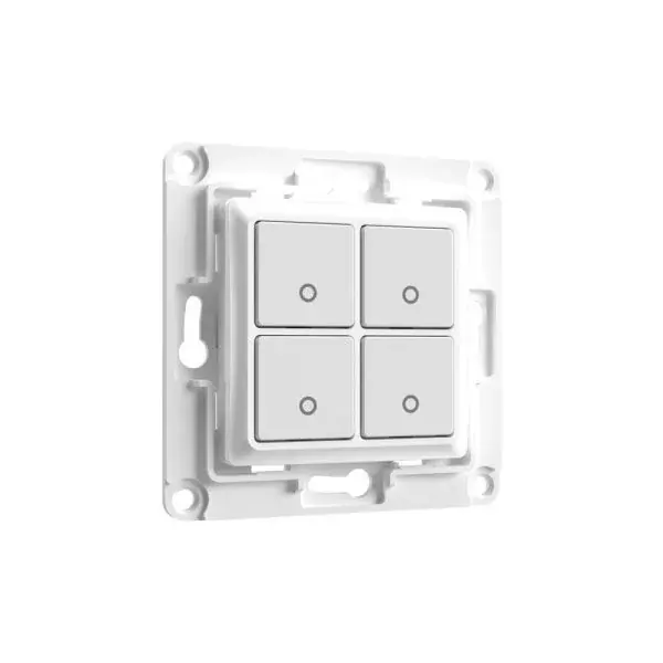 Shelly Wall Switch fali villanykapcsoló, 4 gombos fehér Rendeld meg most