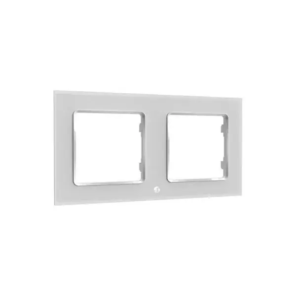 Bestseller Shelly Wall Switch sorolókeret, 2-es fehér üveg előlapos