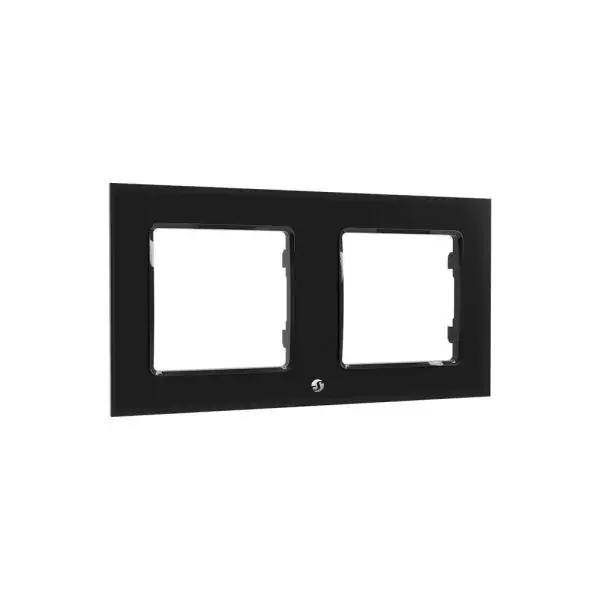 Olcsó Shelly Wall Switch sorolókeret, 2-es fekete üveg előlapos
