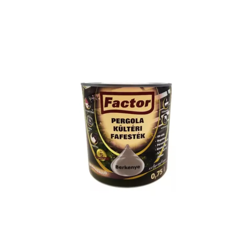 Olcsó Factor Pergola kültéri fafesték berkenye 0,75 l