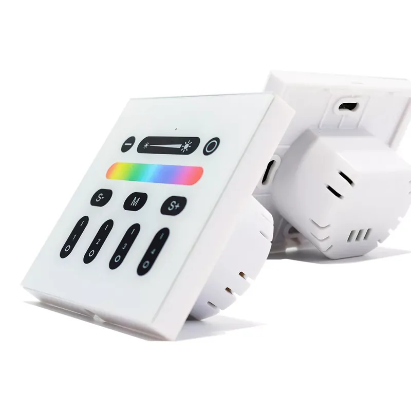 Biztonságos fizetés Gledopto GL-W-001, 2.4GHz RF vezeték nélküli fali panel, 230V AC fali aljzatba (Gledopto Pro LED termékekhez)