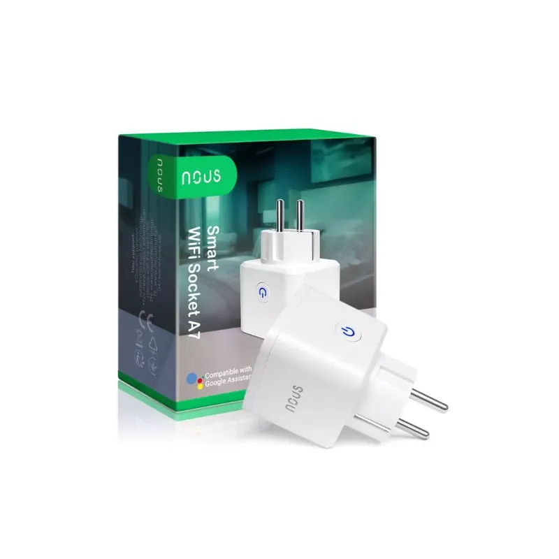Vásárlói kedvenc Nous A7 okos Tuya Wi-Fi-s konnektor (16A)