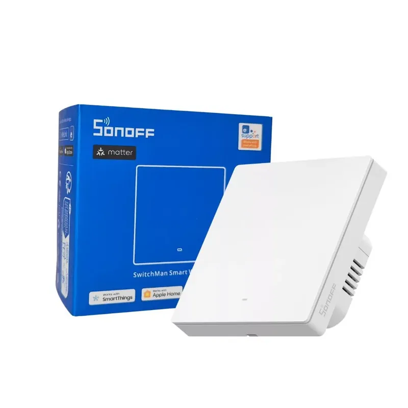 Sonoff SwitchMan M5 Wi-Fi / Matter 1 áramkörös, okos villanykapcsoló, fehér (M5-1C-86W) Olcsó