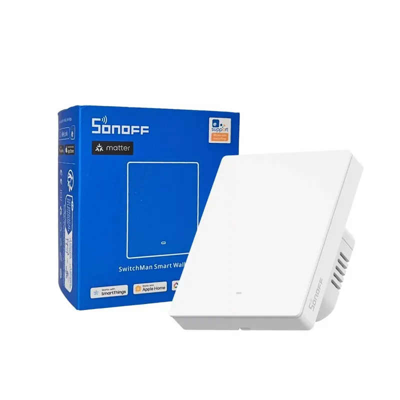 Árcsökkenés Sonoff SwitchMan M5 Wi-Fi / Matter 1 áramkörös, sorolható okos villanykapcsoló, fehér (M5-1C-80W)