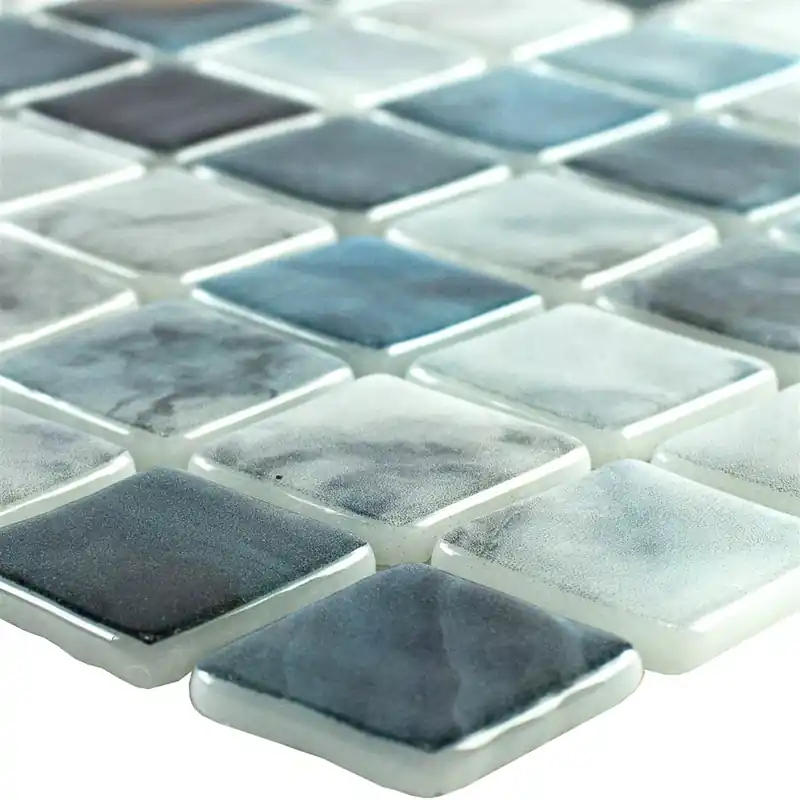 Üveg Medencemozaik Baltic Kék Szürke 25x25mm Gyors kiszállítás