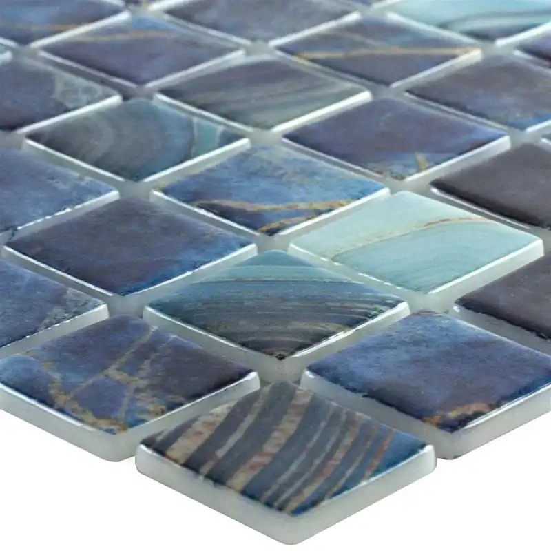 Üveg Medencemozaik Baltic Kék Türkiz 25x25mm Biztonságos vásárlás