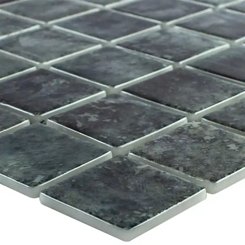 Kihagyhatatlan ajánlat Üveg Medencemozaik Baltic Fekete 38x38mm