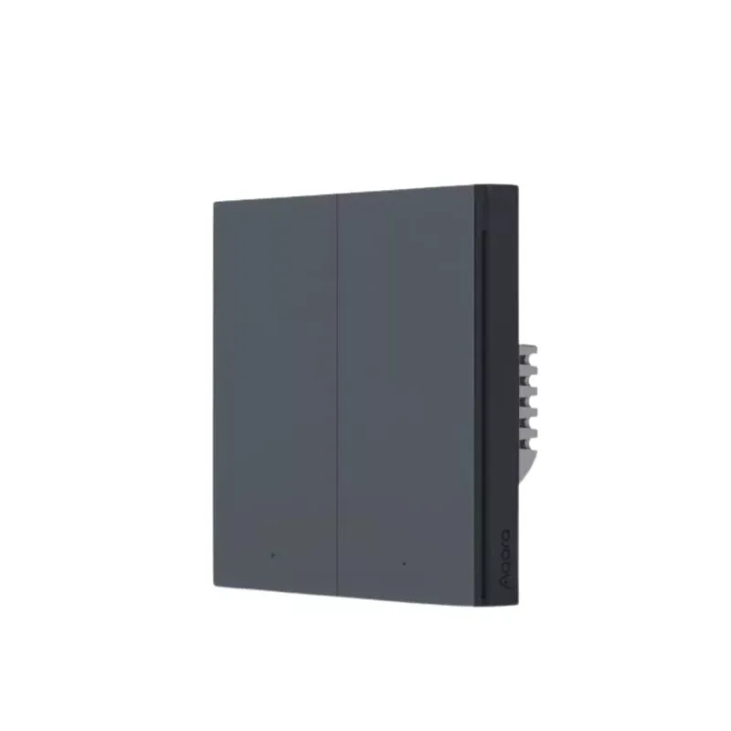 AQARA H1 2 gombos Zigbee 3.0 okos villanykapcsoló (csak fázis), szürke Expressz szállítás