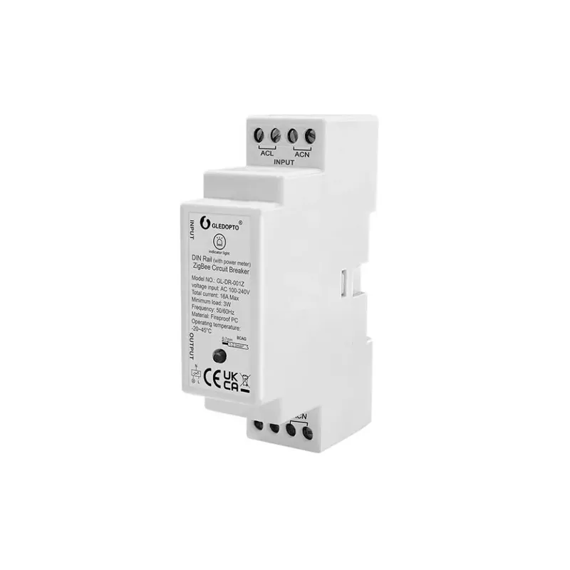 Gledopto GL-DR-001Z Tuya Zigbee 16A DIN-sínre szerelhető relémodul Kedvezményes ár