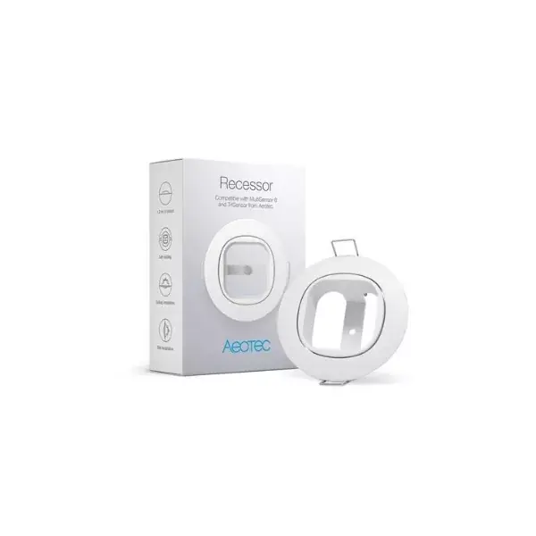 Aeotec Recessor – süllyesztett rögzítőkeret MultiSensor 6/7 és TriSensor érzékelőkhöz (DSE010) Azonnal elérhető