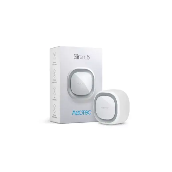 Aeotec Siren 6 – beltéri riasztósziréna – Z-Wave (ZW164) Akció