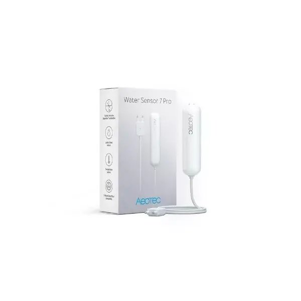 Aeotec Water Sensor 7 Pro – vízszivárgás-, hőmérséklet- és páratartalom-érzékelő – Z-Wave (ZWA019) Akciós ár