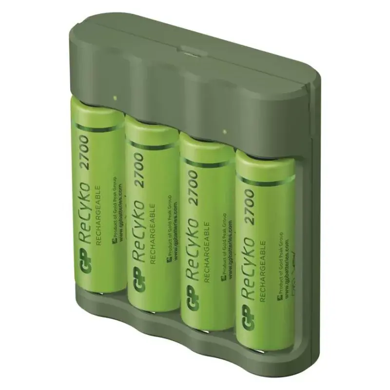 GP Akkumulátor töltő USB Adapter Everyday B421+4xAA GP ReCyko 2700mAh Kihagyhatatlan ajánlat