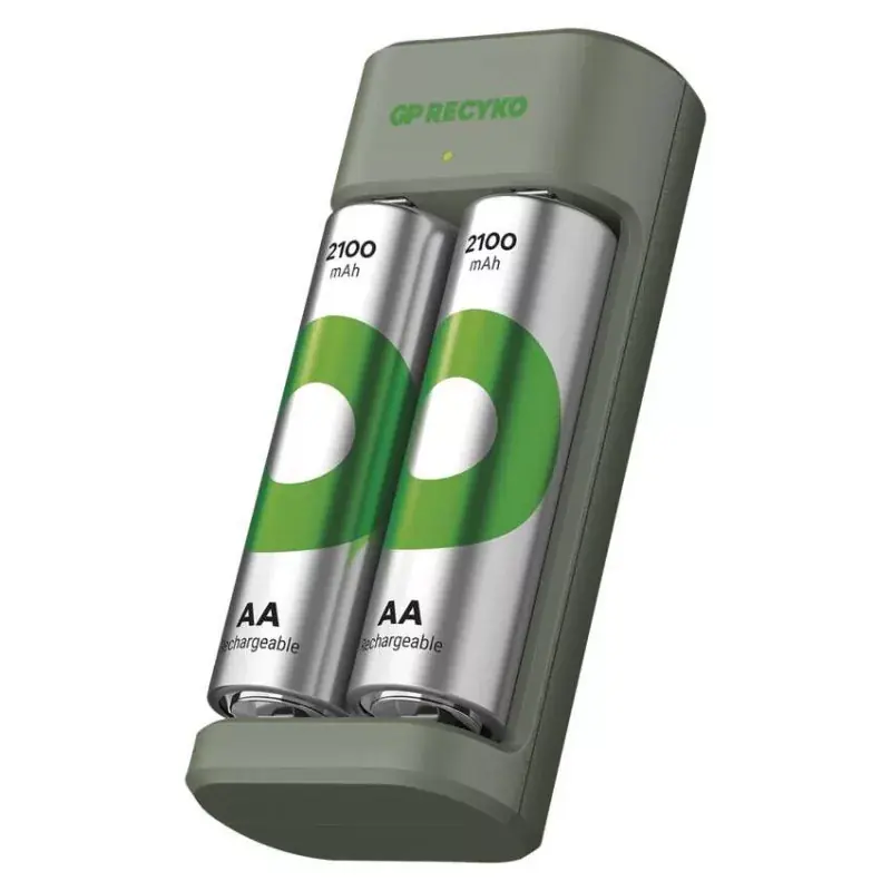 GP Akkumulátor töltő Eco E221+2xAA ReCyko 2100mAh Expressz szállítás