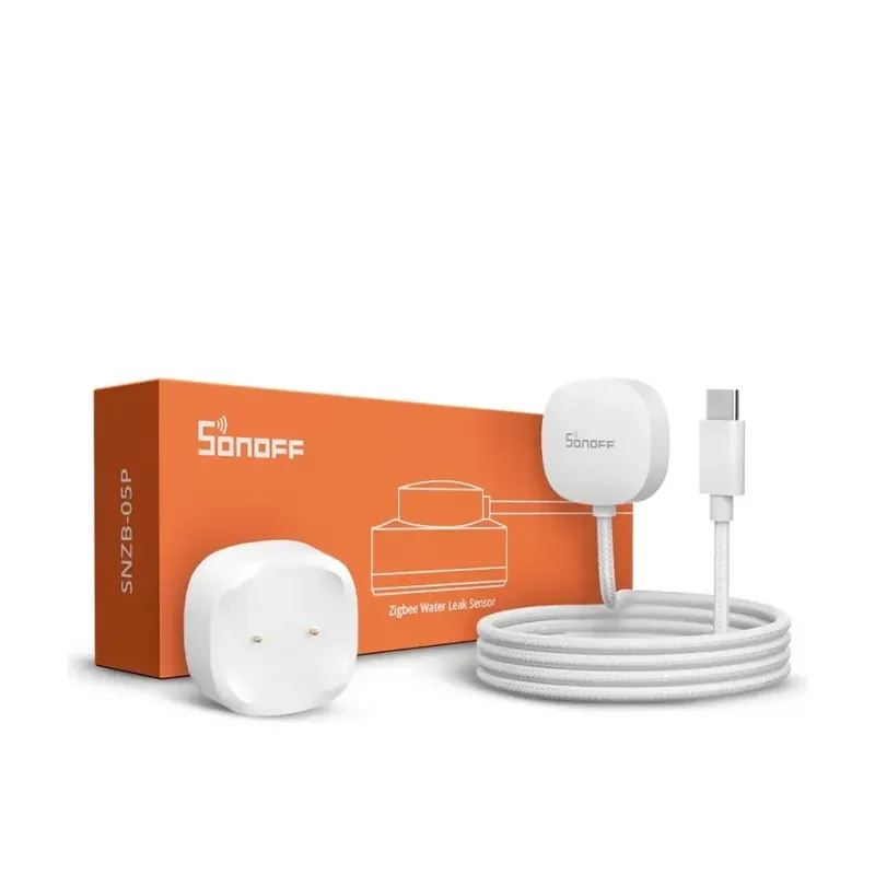 Sonoff SNZB-05P Zigbee 3.0 vízszivárgás / csőtörés érzékelő + érzékelő-vezeték (csomagban) Szezonális akció