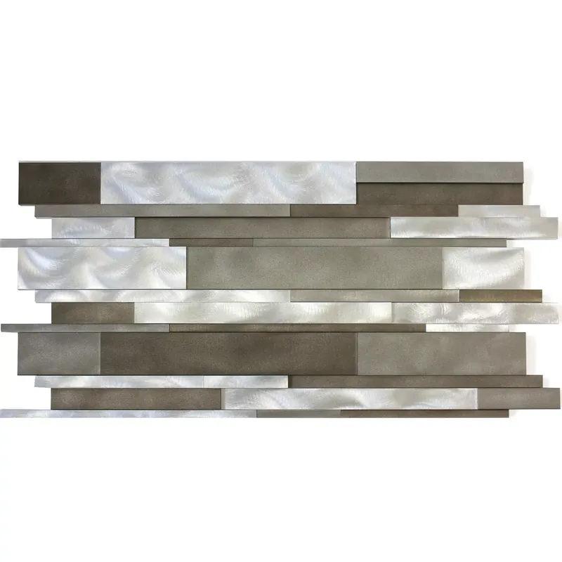 Utolsó esély Mozaik Csempe Alumínium Fém Talara Sár Mix 300x600mm