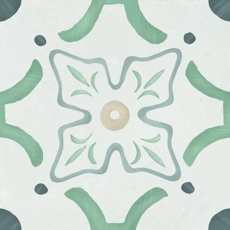Különleges ajánlat Peronda Harmony Sirocco Green Flower R10 22,3X22,3 Járólap